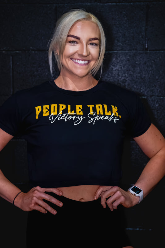 LIONS DON'T LOSE SLEEP CROP TEE