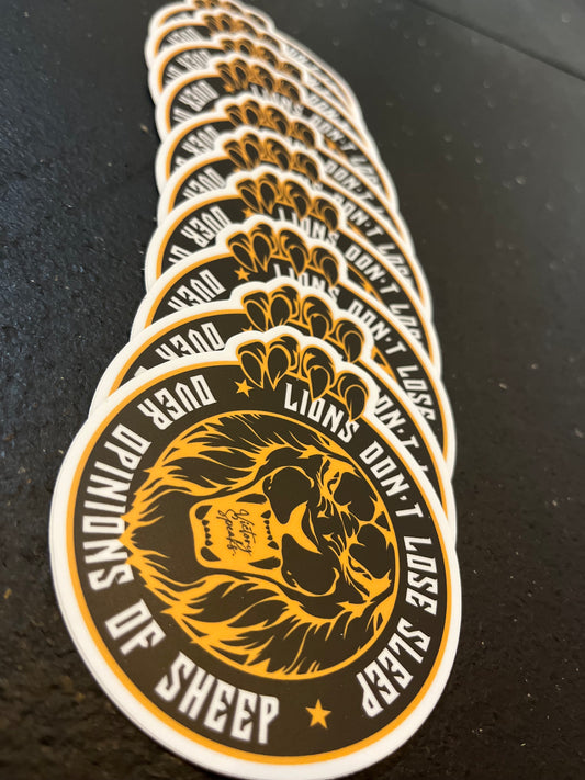 LIONS DON'T LOSE SLEEP STICKER