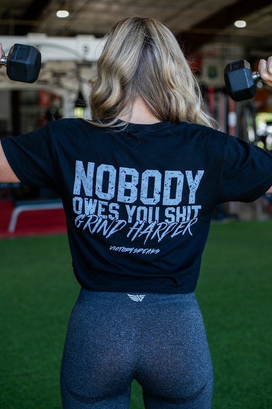 NOBODY OWES YOU CROP TOP