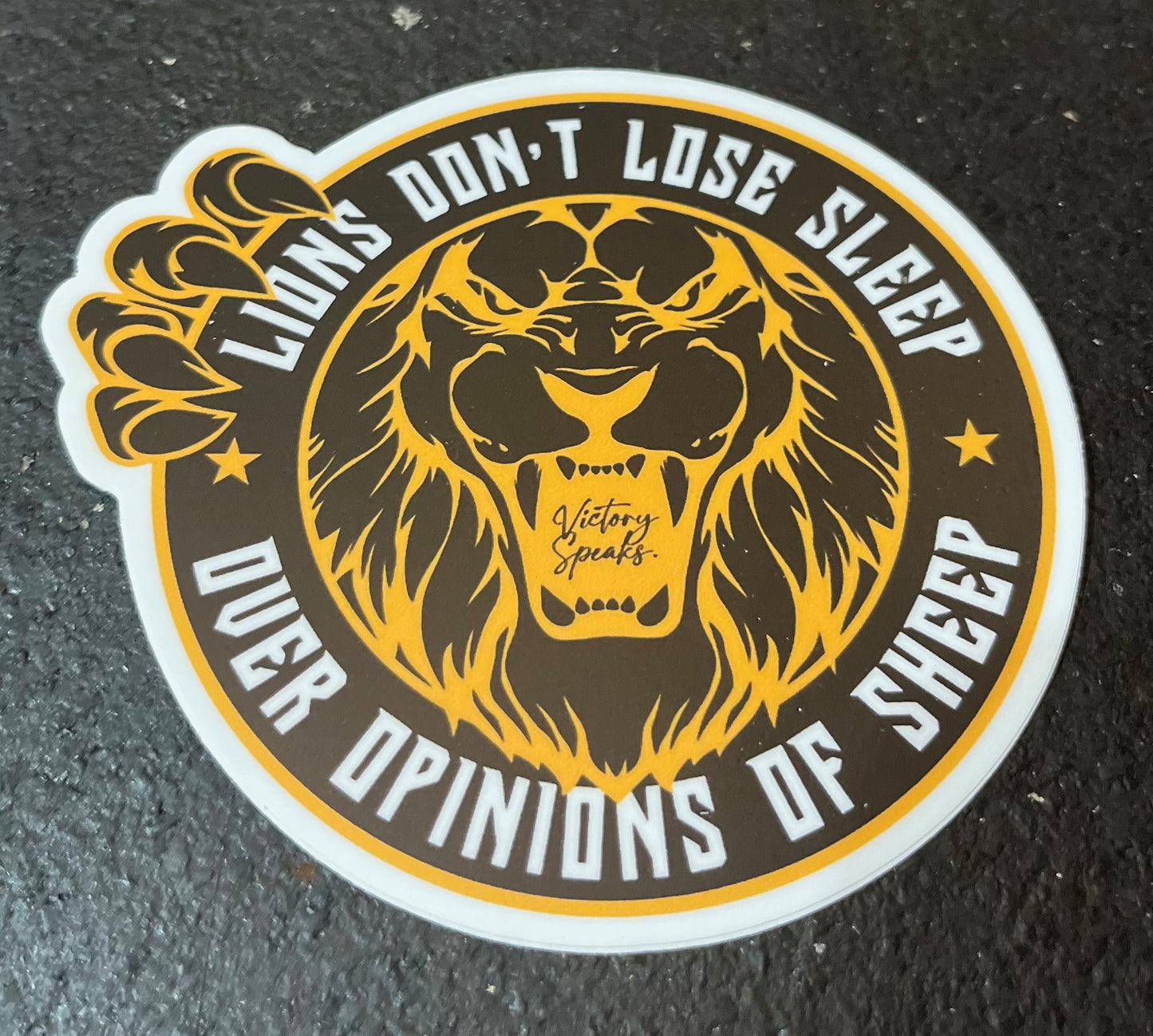 LIONS DON'T LOSE SLEEP STICKER