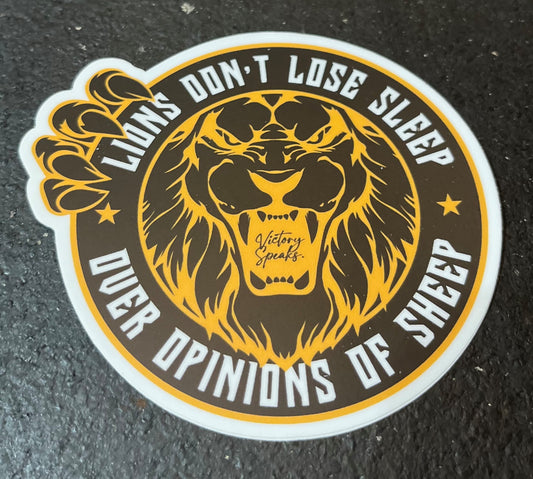 LIONS DON'T LOSE SLEEP STICKER
