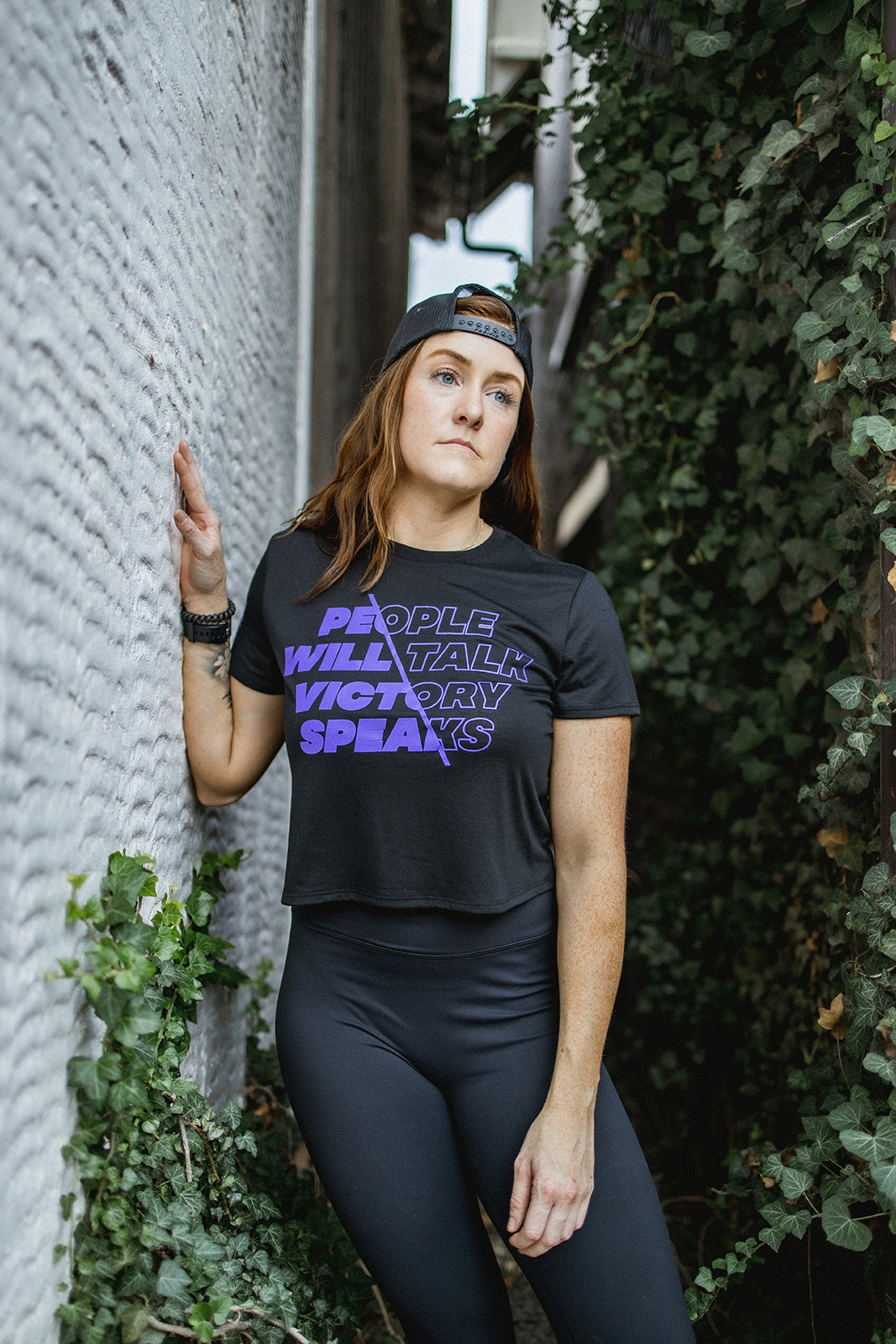 PEOPLE WILL TALK WOMENS CROP TOP