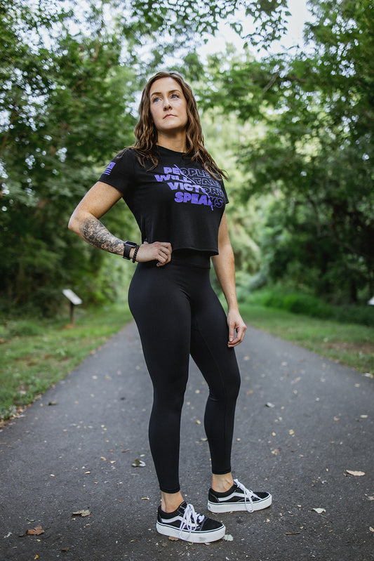 PEOPLE WILL TALK WOMENS CROP TOP